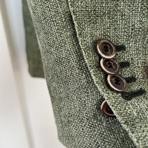 Suitsupply Mid Green Havana Linen Blazer Size 36 - Picture 8 of 13